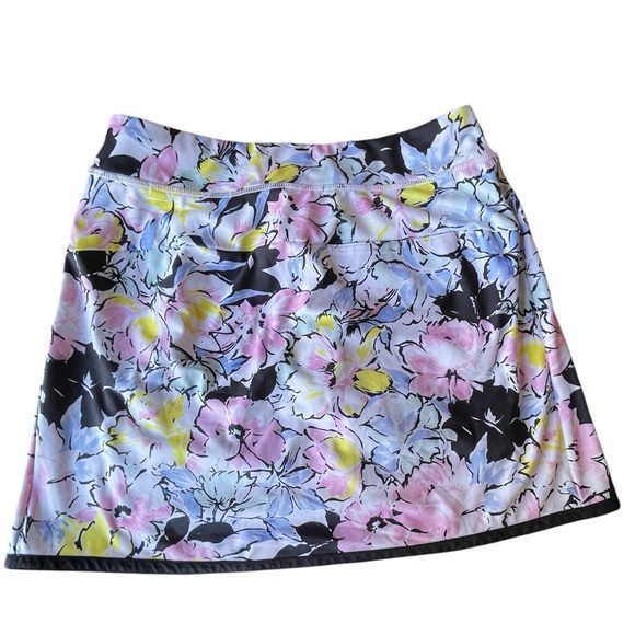 Ralph Lauren Sport Floral Golf Skirt Skort, Black / Pink / Blue / Yellow - Picture 2 of 7